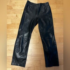 Black Leather Pants